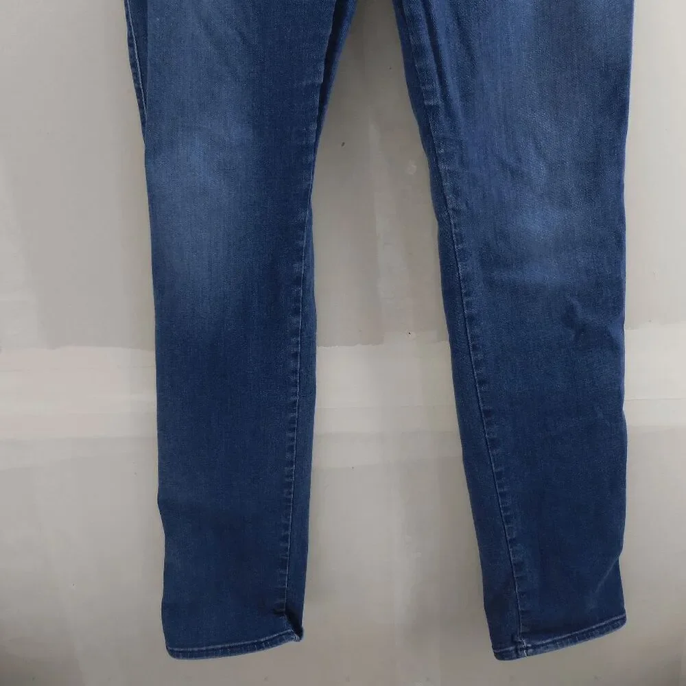 7 For All Mankind Kimmie Straight Leg Jeans Women's Size 32 Dark Wash Denim - Picture 7 of 10